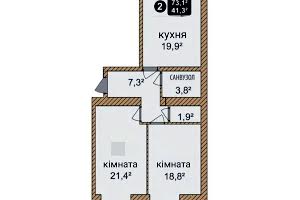 квартира за адресою вул.Озерна, 14/1