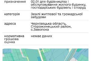 ділянка за адресою Сторожинецька вул.