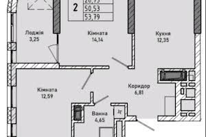 квартира по адресу Миколайчука, 38