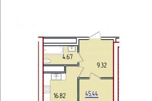 квартира по адресу Краснова ул., 3