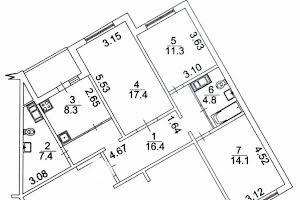 квартира по адресу Юлии Здановской ул. (Ломоносова), 85 Б