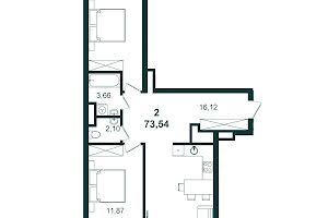 квартира по адресу Зеленая ул., 115Б