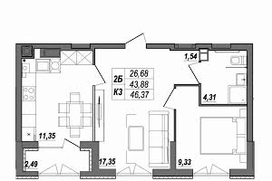 квартира за адресою Будного Степана вул., 26Б