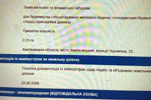 участок по адресу Пшенична ул., 33