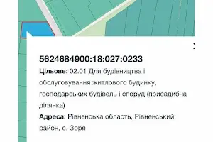 участок по адресу 