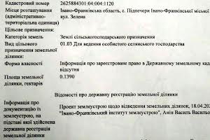 участок по адресу зелена