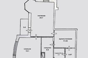 квартира по адресу Гагаринское Плато ул., 9