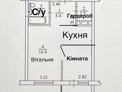 квартира за адресою Ованеса Туманяна вул., 1а