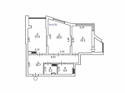 квартира за адресою Оболонський просп., 1к2