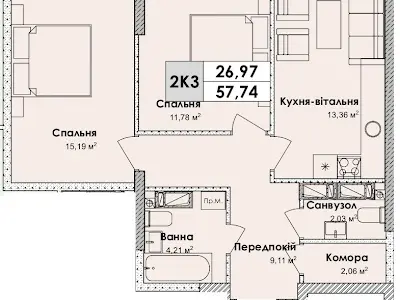 квартира за адресою Київ, Бажана Миколи просп., 17