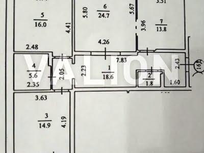 квартира за адресою Київ, Леся Курбаса просп. (50-річчя Жовтня), 5в