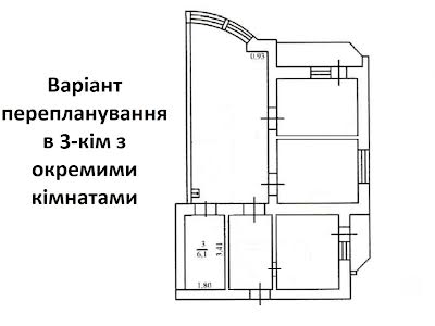 квартира за адресою Тростянецька вул., 49