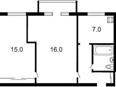 квартира по адресу Уманская ул., 35