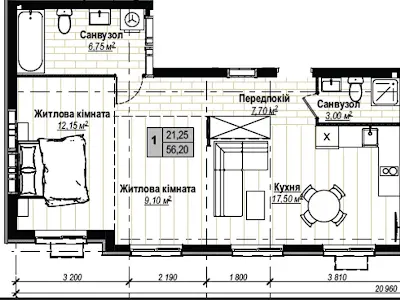 квартира за адресою Покровська вул. (Кірова), 53