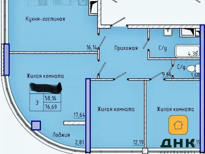 квартира за адресою Одеса, Каманіна вул., 16а/6