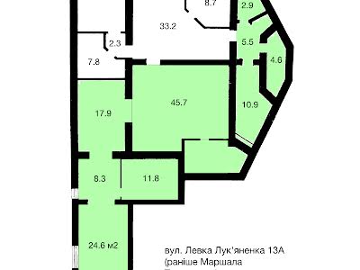 комерційна за адресою Левка Лук'яненка вул. (Маршала Тимошенка), 13а