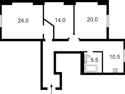 квартира по адресу Краснова Николая ул., 19