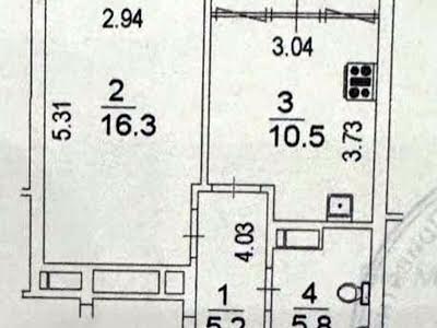 квартира по адресу Заречная ул., 2 к1