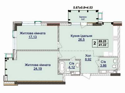 квартира за адресою Андрія Верхогляда вул. (Михайла Драгомирова), 1