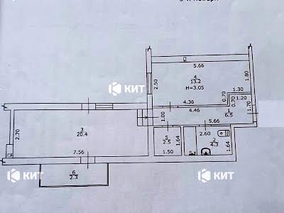 квартира за адресою Харків, Дерев'янка Олексія вул., 16 А