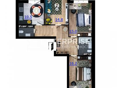 квартира по адресу Тираспольская ул., 52А