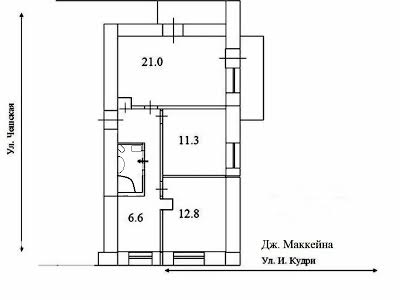 квартира по адресу Джона Маккейна ул. (Кудри Ивана), 20Б