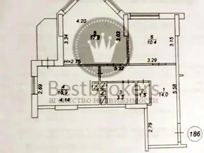 квартира по адресу Киев, Генерала Шаповала ул. (Механізаторів), 20