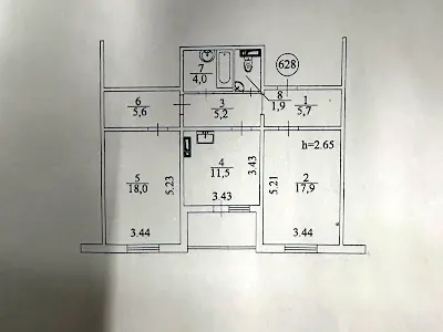 квартира по адресу Ясиноватский пер., 11