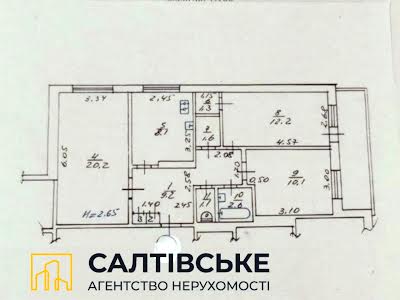 квартира за адресою Харків, Метробудівельників вул., 11