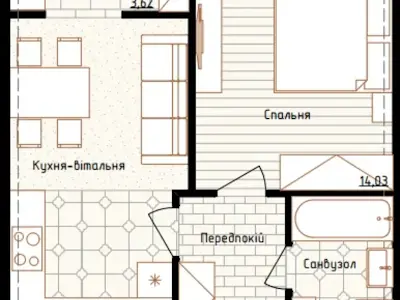 квартира по адресу Максимовича ул. (Трутенко Онуфрия), 24В