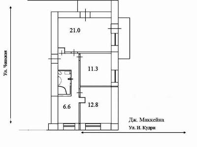 квартира по адресу Джона Маккейна ул. (Кудри Ивана), 20б