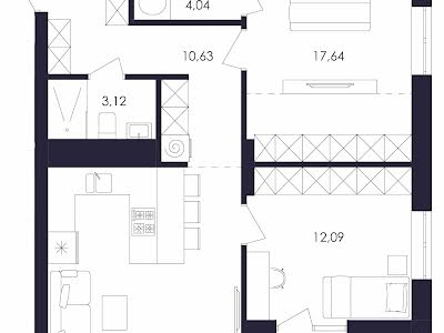квартира по адресу Червоной Калины просп., 60