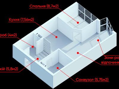 квартира по адресу Драгоманова ул., 2