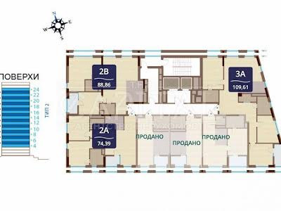 квартира по адресу Бажана Николая просп., 151Б