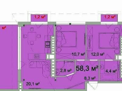 квартира по адресу Генерала Петрова ул., 23К