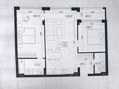 квартира по адресу пгт. Гостомель, Охотничья ул., 8