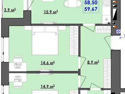квартира по адресу  ул., 58