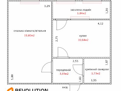 квартира за адресою Повітряних Сил просп. (Повітрофлотський), 56-Г
