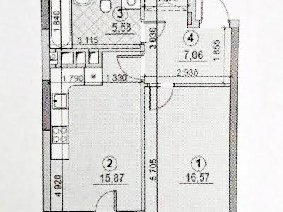 квартира по адресу Евгения Сверстюка ул. (Расковой Марины), 6Д