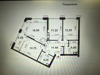 квартира за адресою Дніпровська набережна вул., 15К