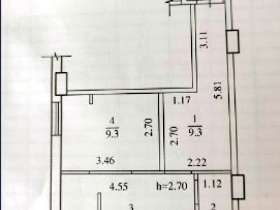 квартира за адресою Ульянова вул., 16А