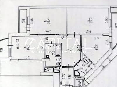 квартира по адресу Леси Украинки бульв., 7Б