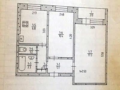 квартира за адресою Кривий Ріг, 200 років Кривого Рогу просп., 30