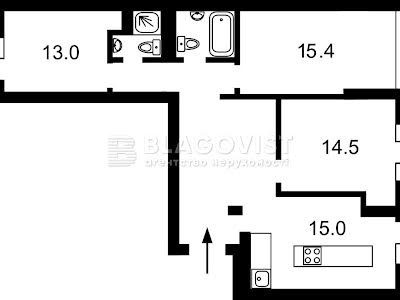 квартира по адресу Метрологическая ул., 15А