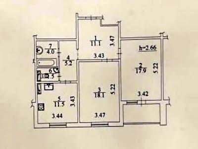 квартира по адресу Ясиноватский пер., 11