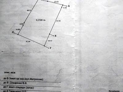 ділянка за адресою Матросова вул.