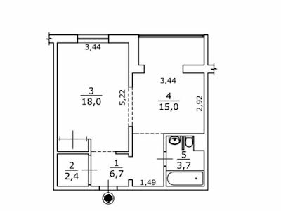 квартира за адресою Ернеста Федора, 12