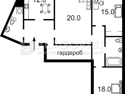 квартира за адресою Київ, Гонгадзе Георгія вул. (Машинобудівна), 21