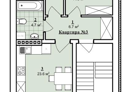 квартира за адресою смт. Рудне, Шухевича, 2