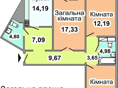 квартира за адресою Петра Григоренка просп., 14